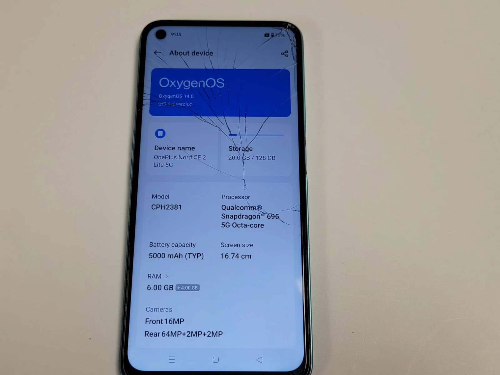 Oneplus Nord CE 2 Lite 5G Cell Phones Blue 128GB Unlocked New