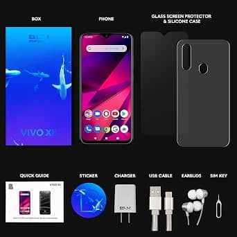 BLU Vivo XII Cell Phones Black 128GB Cricket New