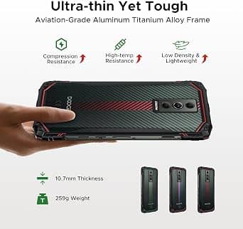DOOGEE BLADE10 Cell Phones Red 128GB Unlocked New