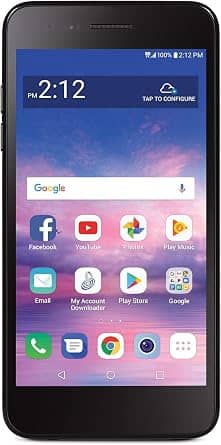 LG Rebel 4 Cell Phones Black 16GB Tracfone New