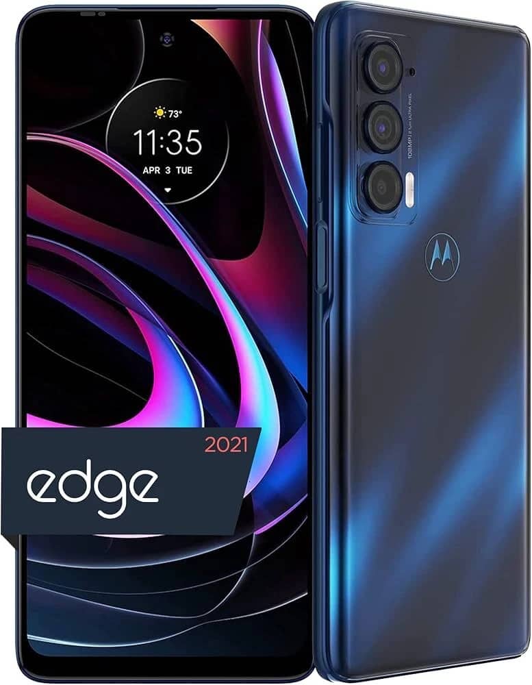 Motorola Edge (2021) Cell Phones Blue 256GB Unlocked New