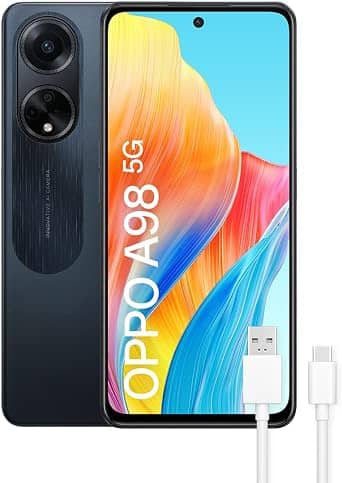 OPPO A98 (5G) Cell Phones Black 256GB Unlocked New