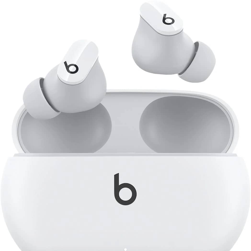 Beats Studio Buds White Totally Wireless Noise Headphones & Earbuds Refurbished - Excellent