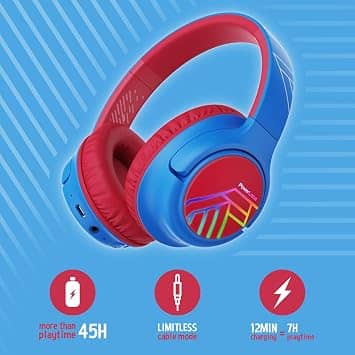PowerLocus Bobo Headphones & Earbuds Blue New