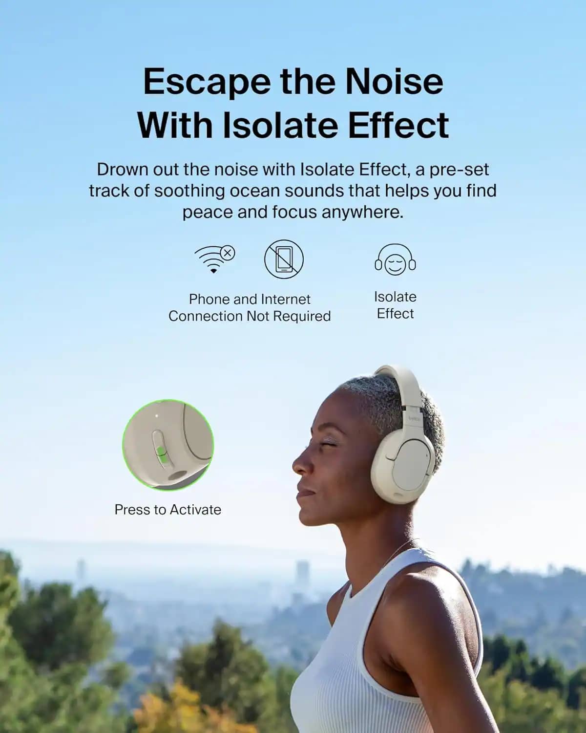 Belkin AUD008fqSA Headphones & Earbuds Sand New