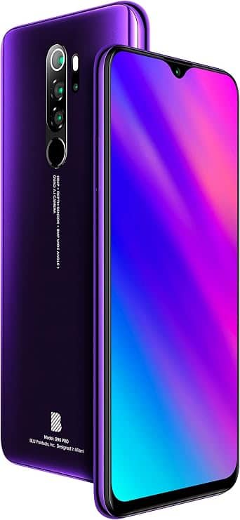 BLU G90 Pro Cell Phones Purple 128GB Unlocked New
