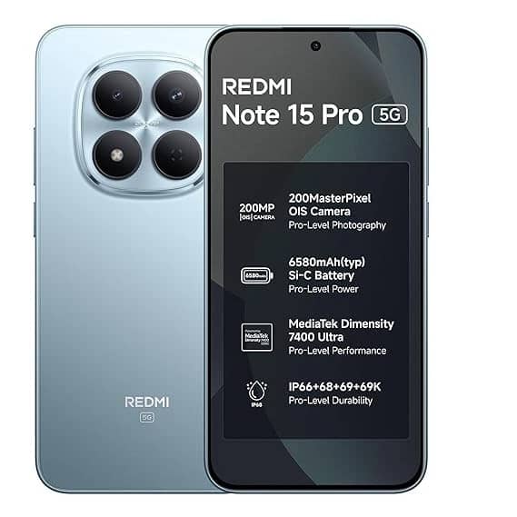 Xiaomi Redmi Note 15 Pro Cell Phones Blue 128GB Unlocked New