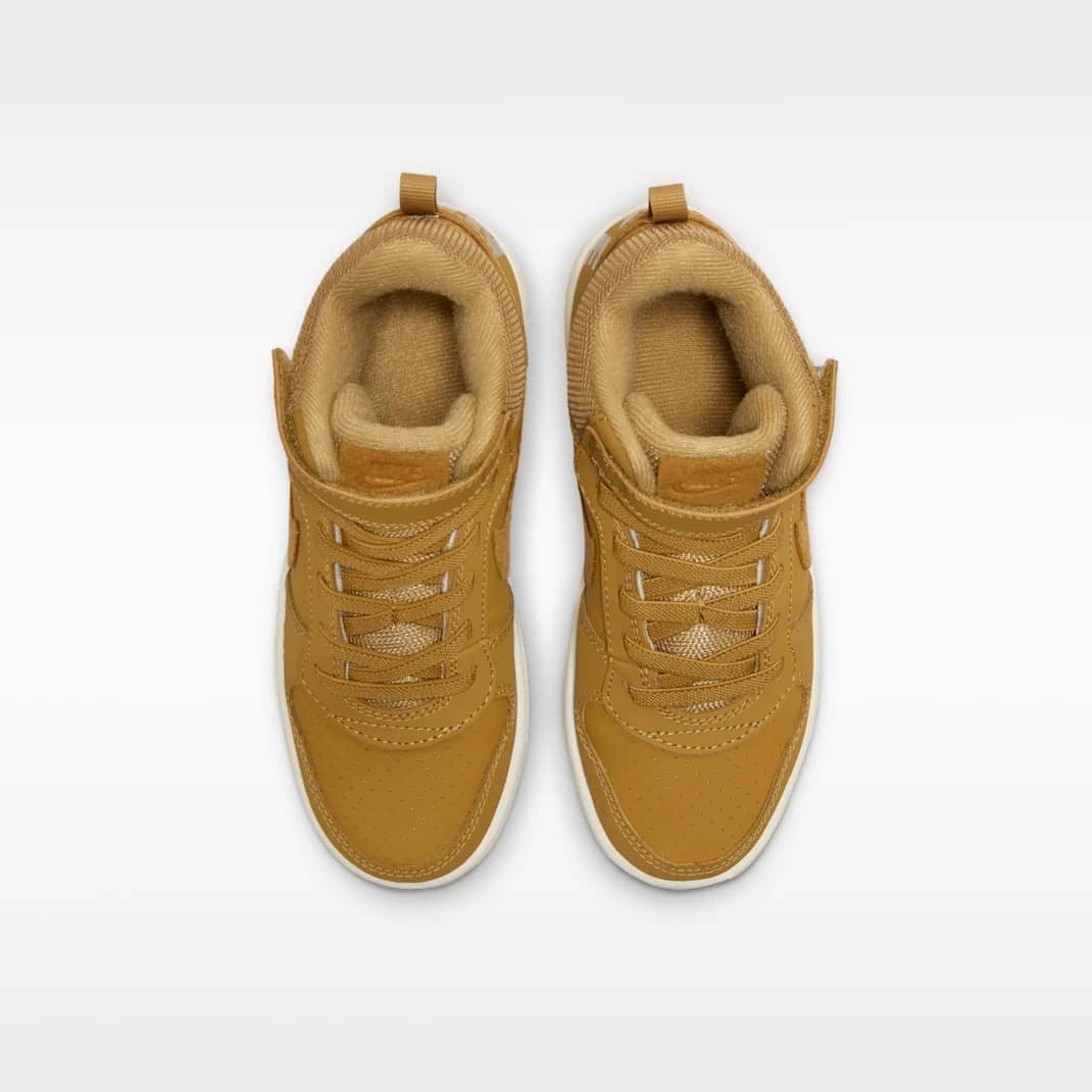 Nike Court Borough Mid Sneaker Brown/White 4 New