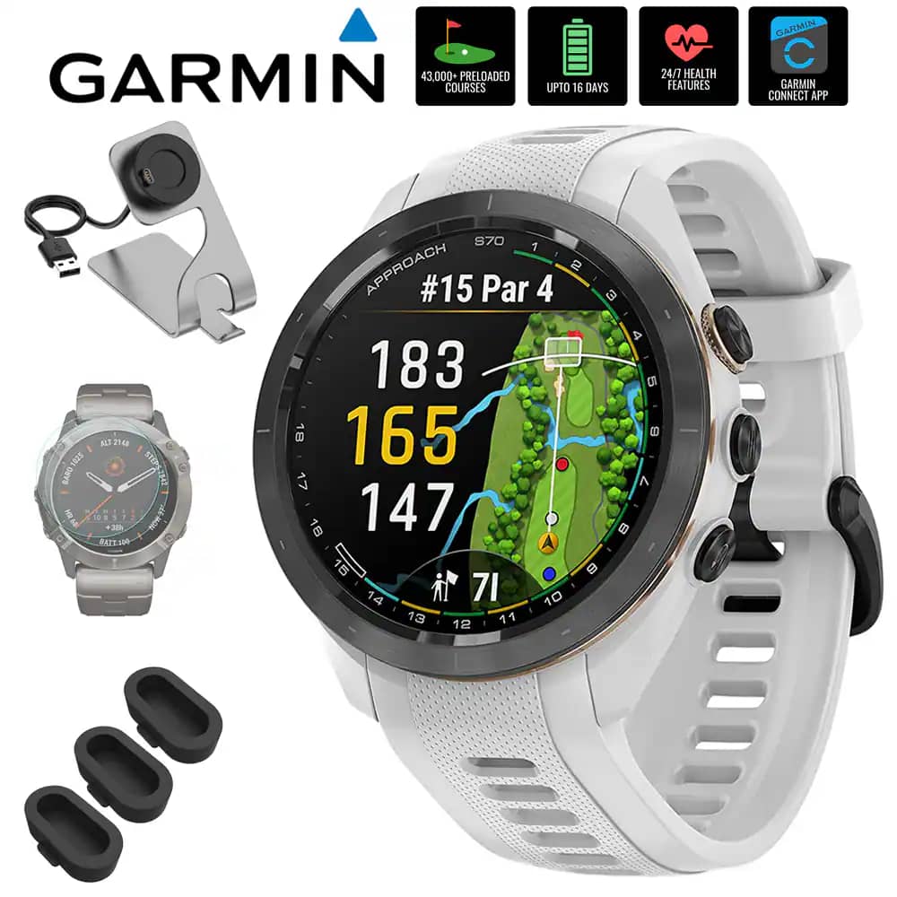 Garmin Garmin Approach S70 Smartwatches Black 42mm New