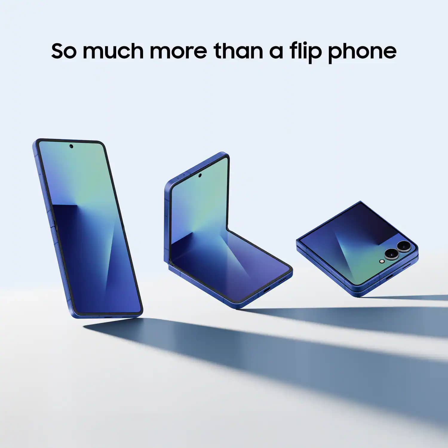 Samsung Galaxy Z Flip7 Cell Phones Blue 256GB Boost Mobile New