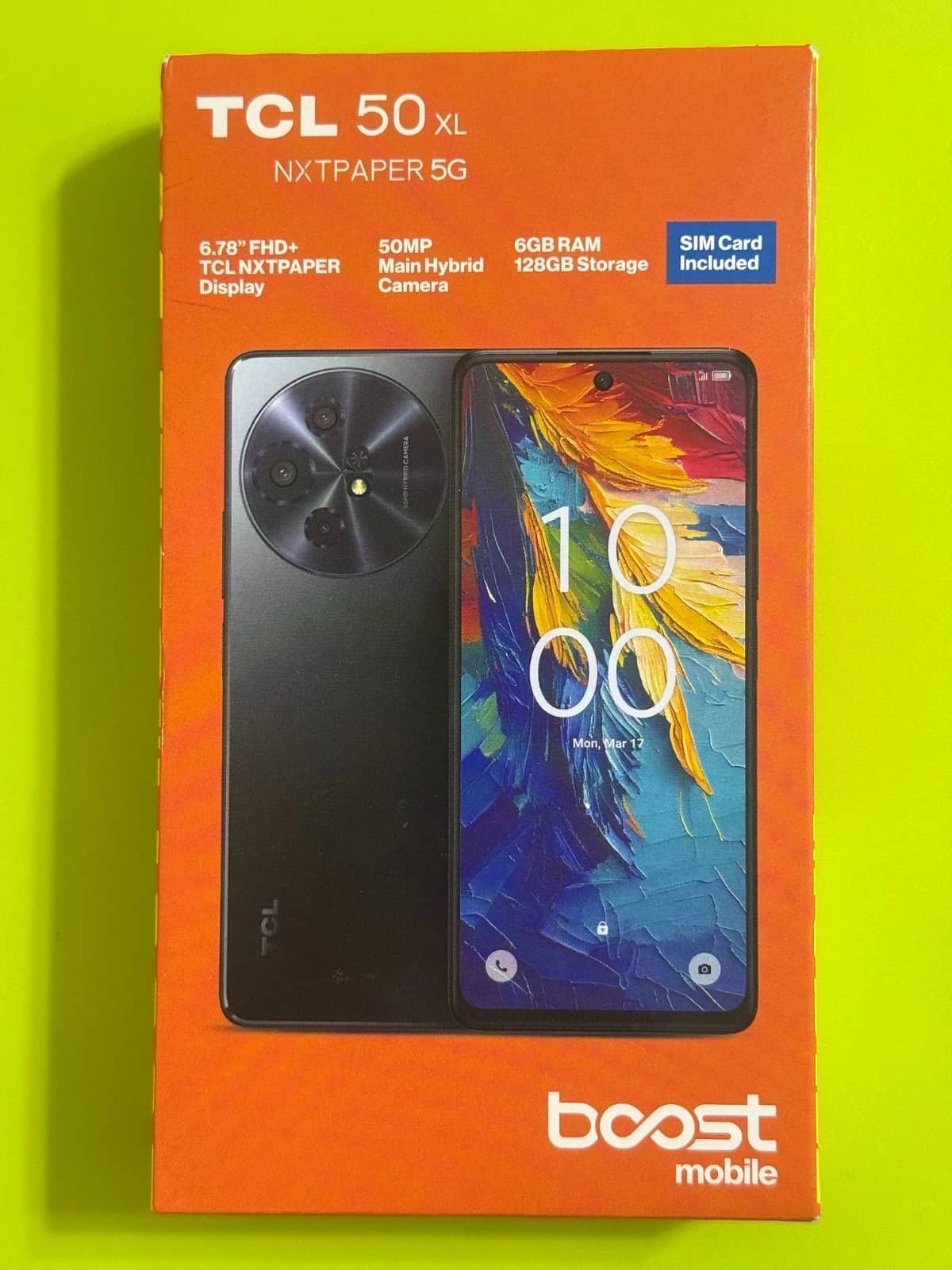 TCL 50 XL NXTPAPER 5G Cell Phones Blue 128GB Total Wireless New
