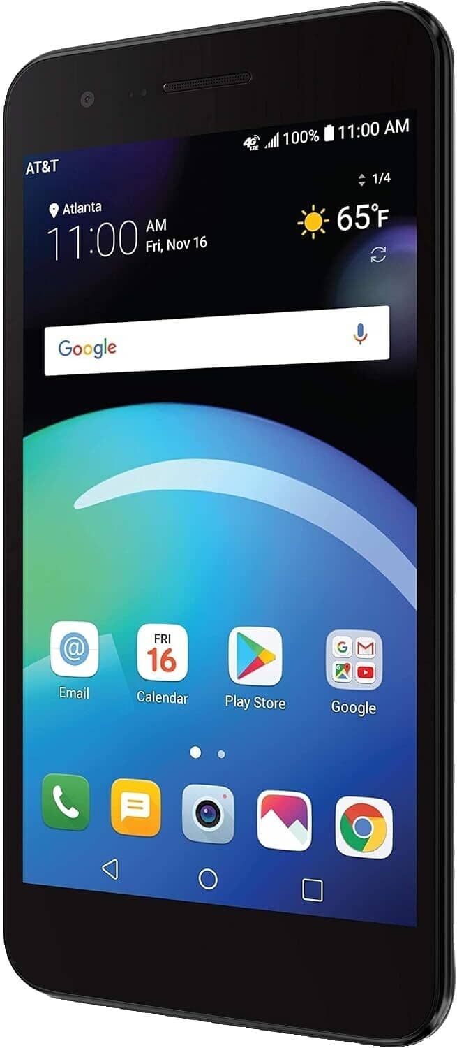 LG Phoenix 4 Cell Phones Black 16GB Locked Used - Good