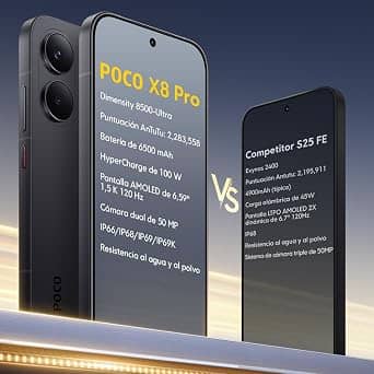 Xiaomi POCO X8 Pro Cell Phones Black 256GB Unlocked New
