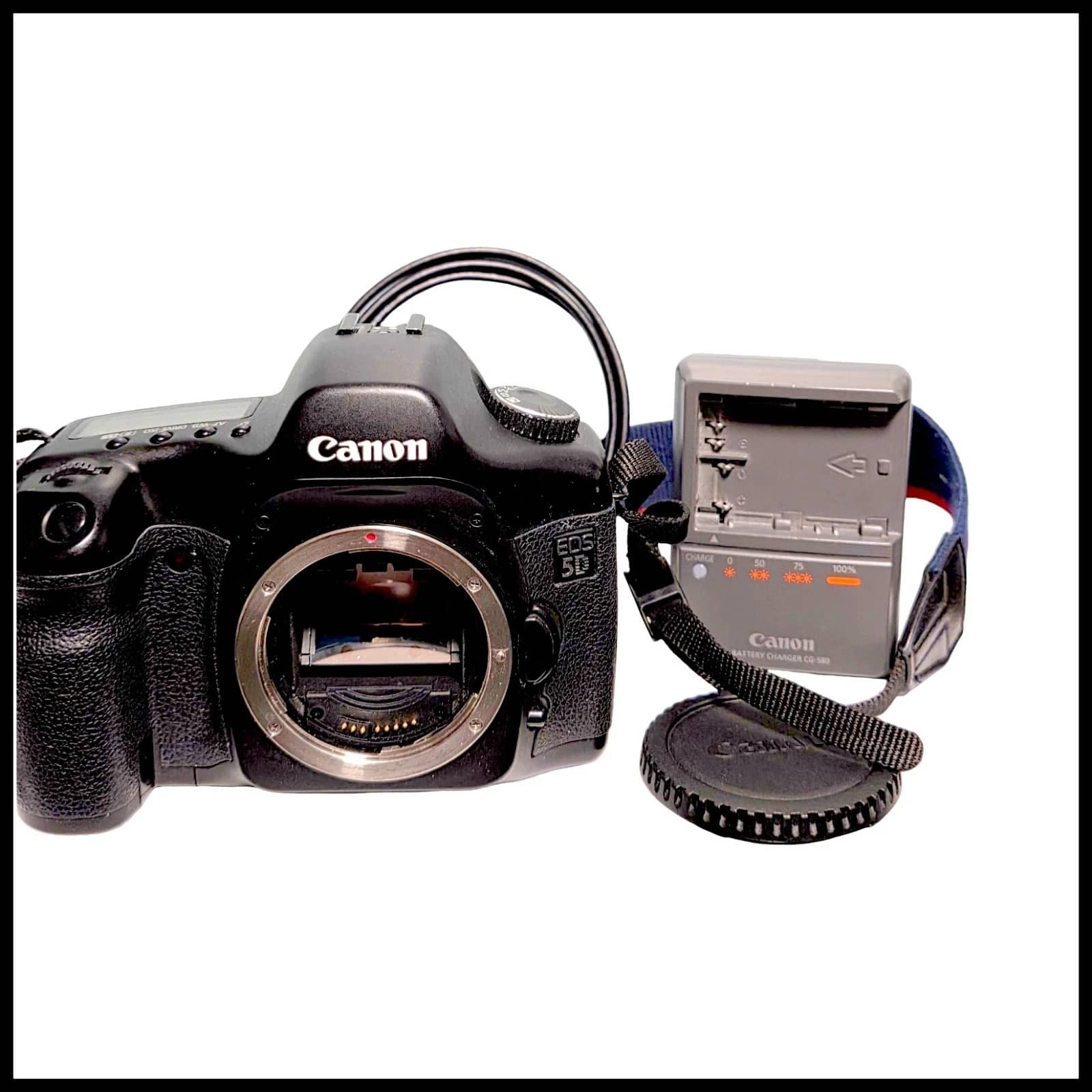 Canon EOS 5D Digital Cameras Black Body Only Refurbished - Excellent