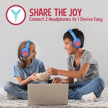 PowerLocus Bobo Headphones & Earbuds Blue New