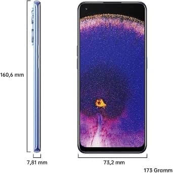 OPPO Find X5 Lite Cell Phones Blue 256GB Unlocked New