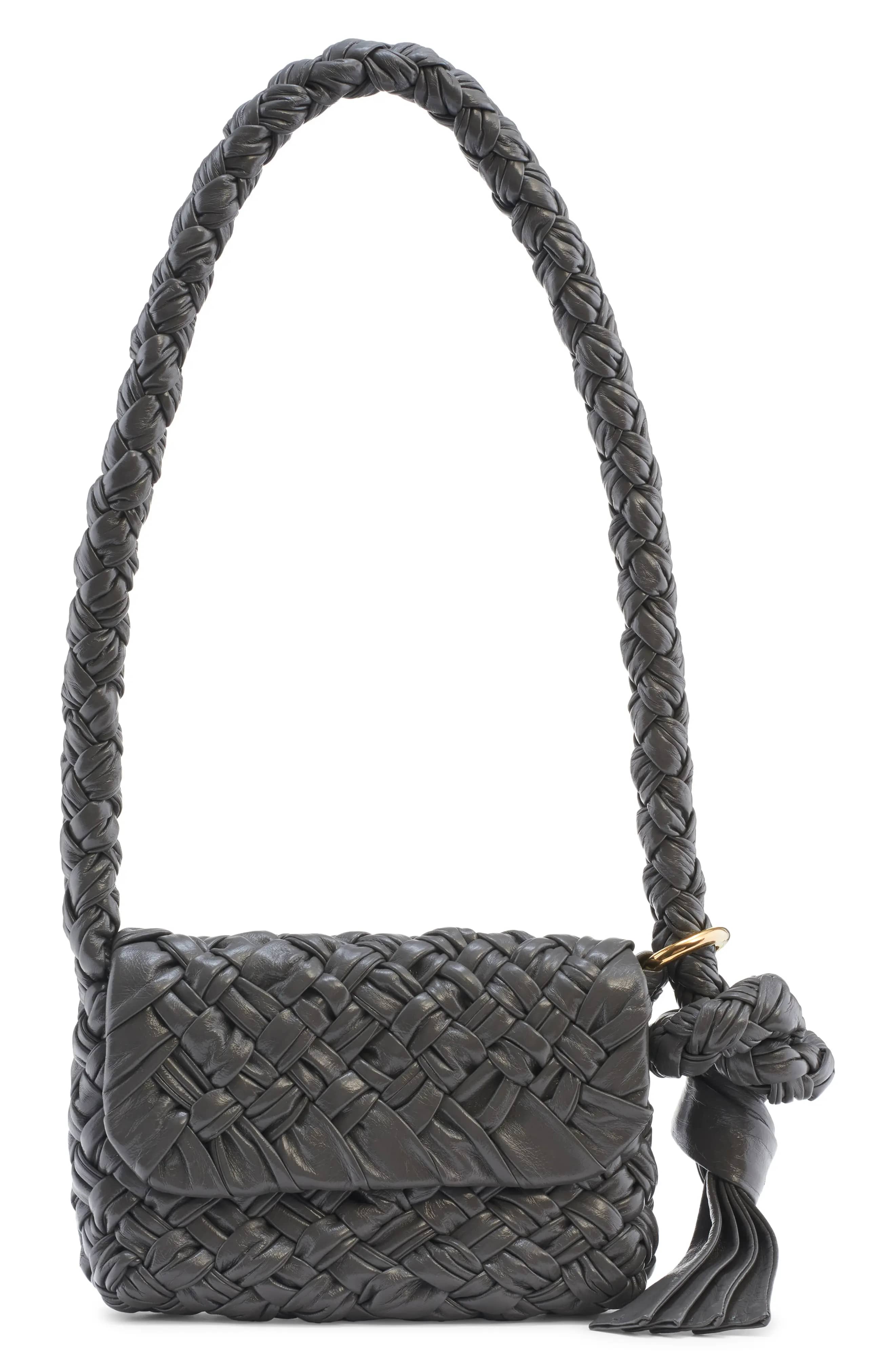 Bottega Veneta Kalimero Shoulder Bag Women's bags Città Black Intrecciato New
