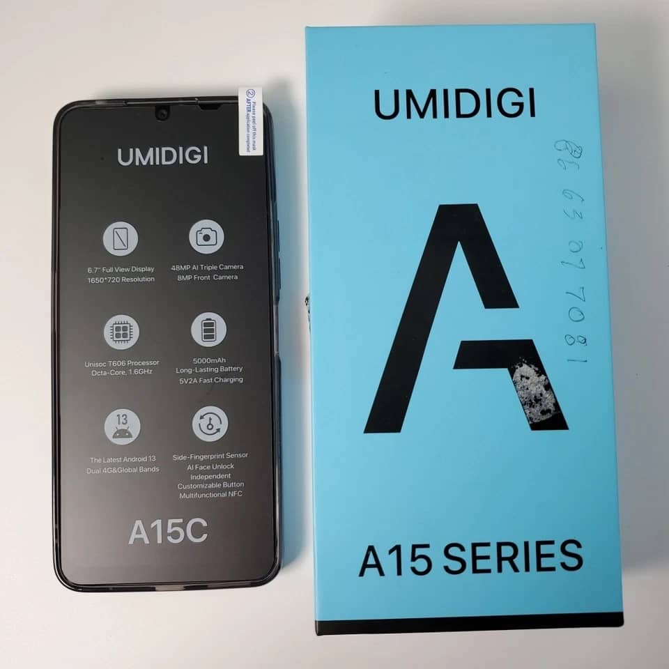 UMIDIGI A15C Cell Phones Black 128GB Unlocked New