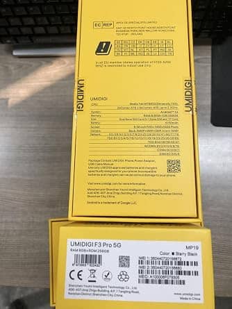 UMIDIGI F3 PRO 5G Cell Phones Silver 128GB Unlocked New