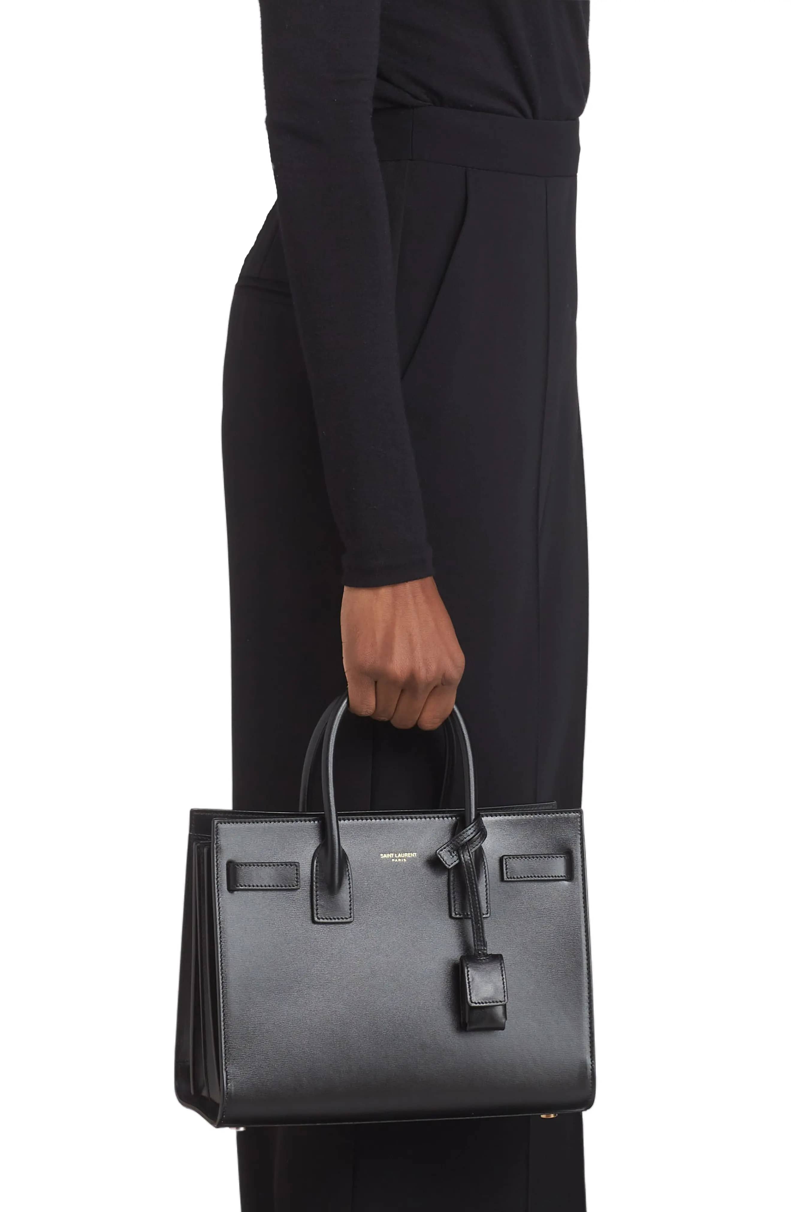 Saint Laurent Sac de Jour Tote Women's bags Baby Black Gold New