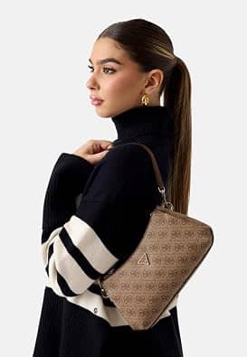 Guess Noelle Shoulder Bag Women's bags One Size Gold New