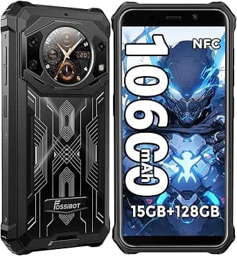 FOSSiBOT F101 Pro Cell Phones Black 128GB Unlocked New