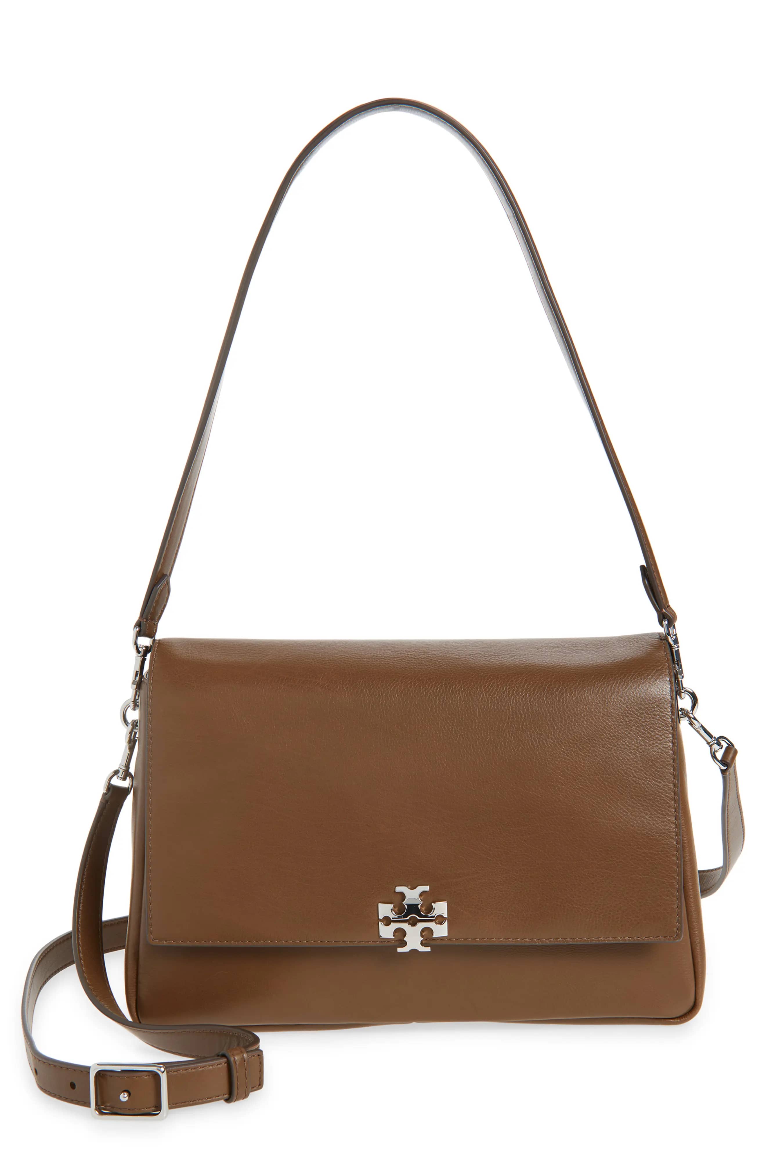 Tory Burch Charlie Shoulder Bag Women's bags Green Leather New