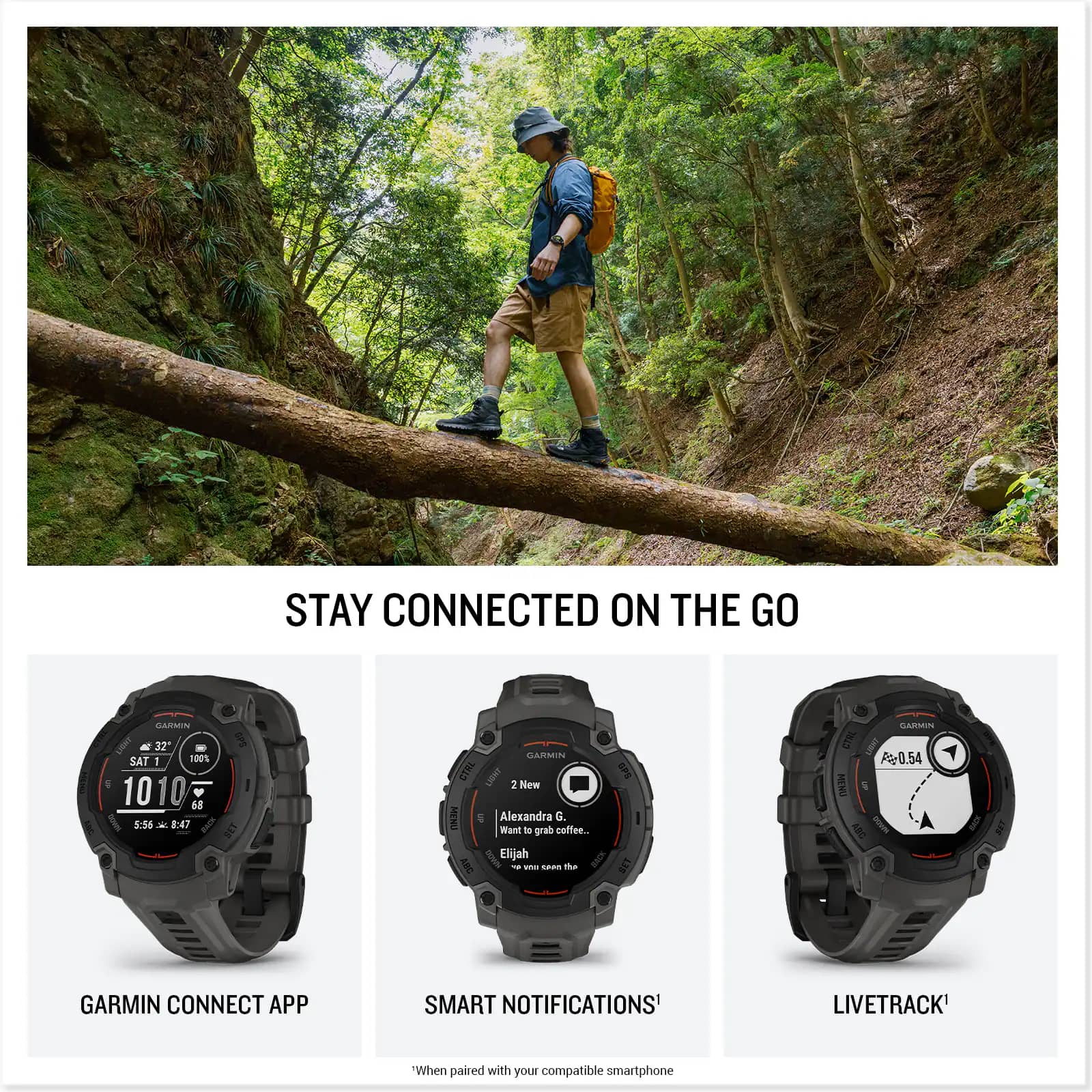 Garmin Garmin Instinct E Smartwatches Black 45mm New
