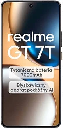 realme GT7T Cell Phones Yellow 256GB Unlocked New