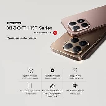 Xiaomi 15T Pro Cell Phones Black 512GB Unlocked New