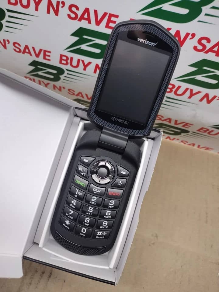 Kyocera DuraXV LTE Cell Phones Black 16GB Verizon Refurbished - Excellent
