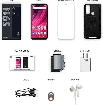 BLU S91 PRO Cell Phones Green 128GB Unlocked New
