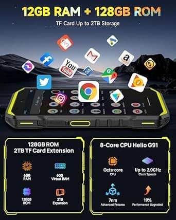 Ulefone Armor X32 Cell Phones Orange 128GB Unlocked New