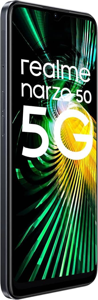 realme Narzo 50 5G Cell Phones Black 64GB Unlocked New
