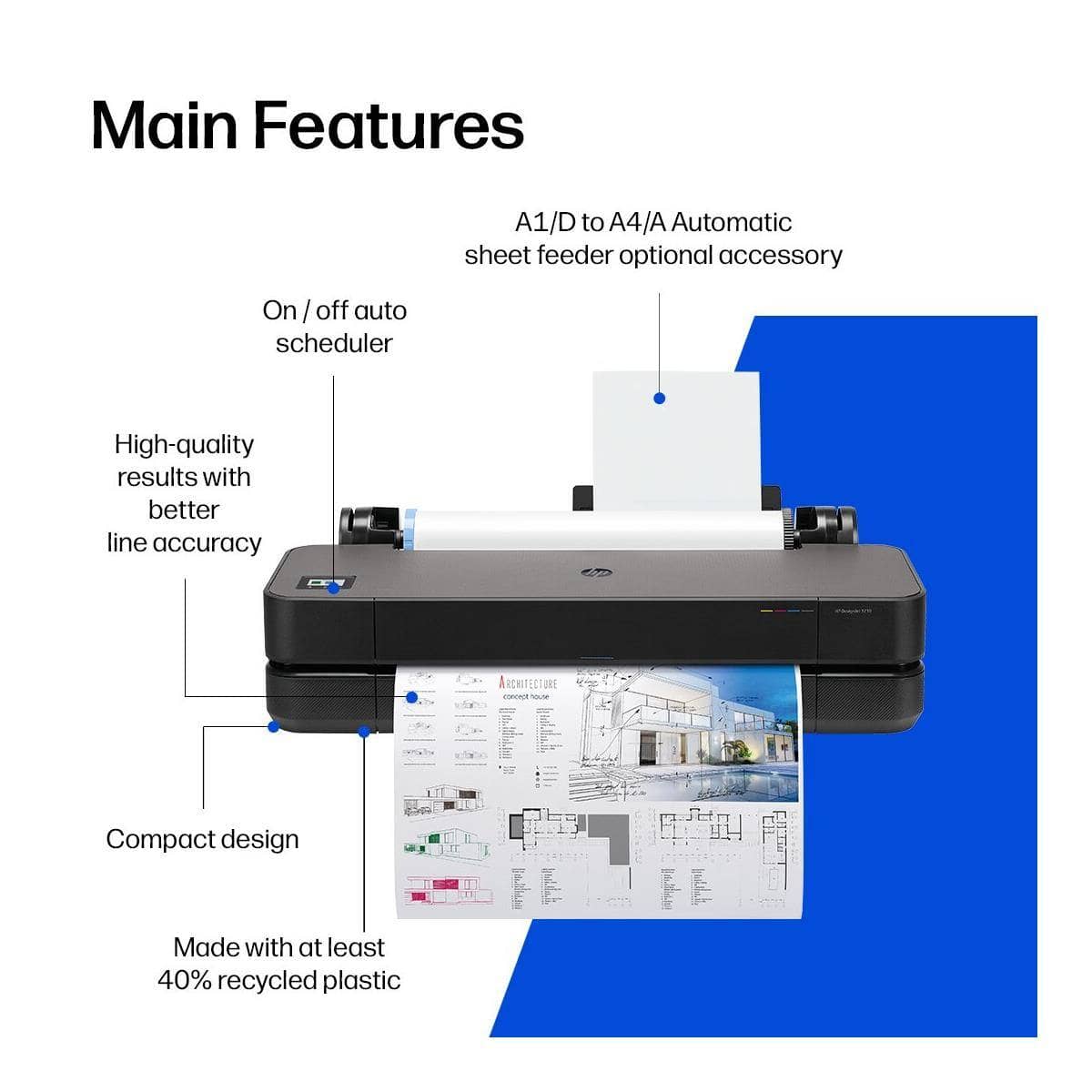 HP DesignJet T210 Printers New