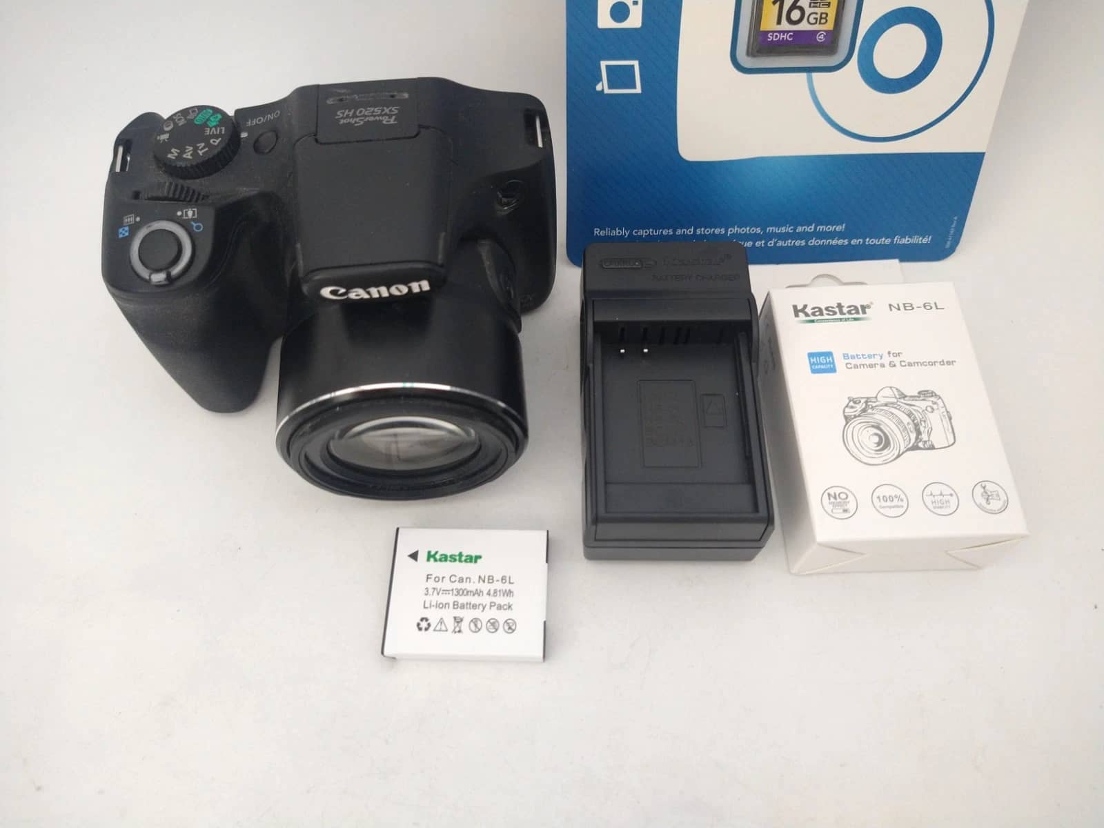 Canon PowerShot SX520 HS Digital Cameras Black Refurbished - Excellent