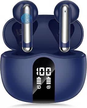XIAOWTEK S58 Headphones & Earbuds Blue New