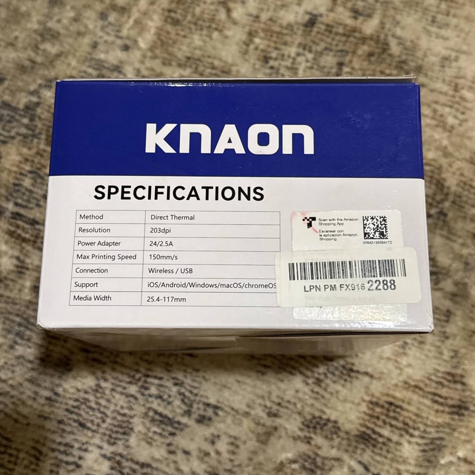KNAON Y813BT Printers New