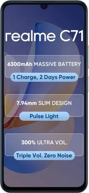 realme C71 Cell Phones White 256GB Unlocked New