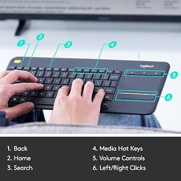 Logitech K400 Plus Keyboards New Black
