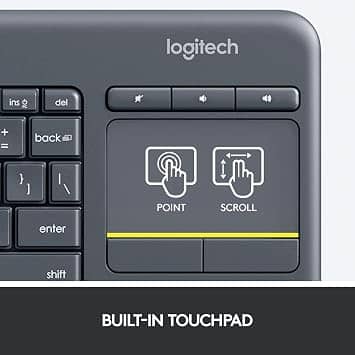 Logitech K400 Plus Keyboards New Black