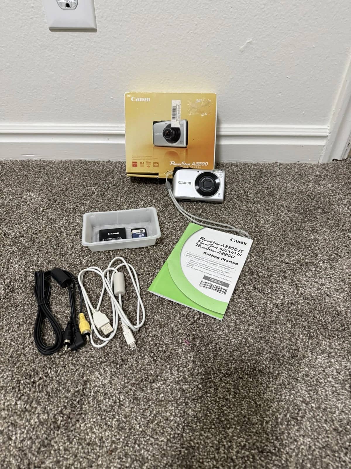 Canon A2200 Digital Cameras Red Used - Good