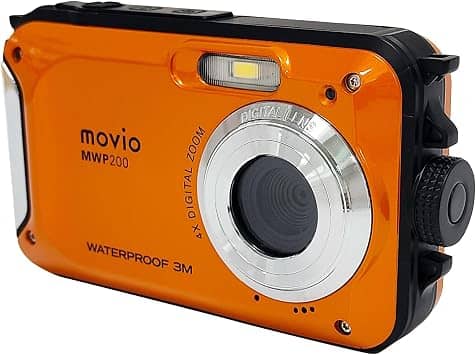 Movio MWP200SET2 5 Megapixel Waterproof Digital Camera MicroSD32GB Set Digital Cameras Black New