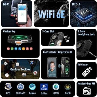Ulefone Armor 33 Pro Cell Phones Black 512GB Unlocked New