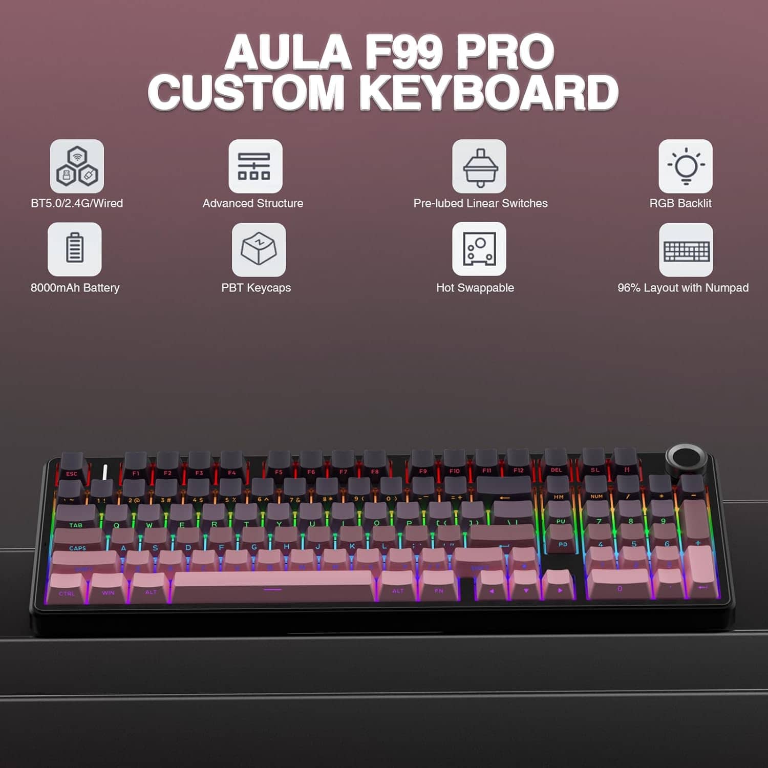 AULA F99 Pro Keyboards New