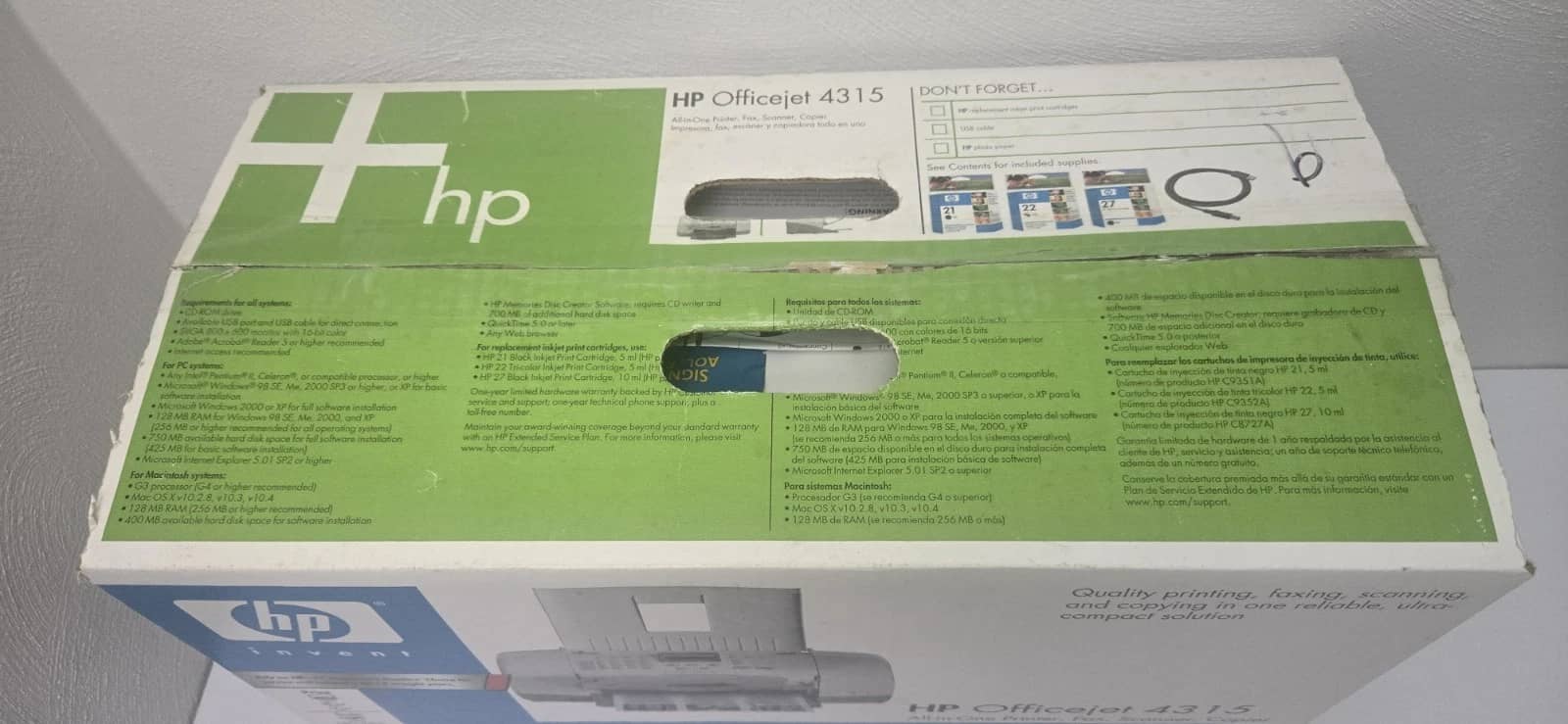 HP OfficeJet 4315V Printers New
