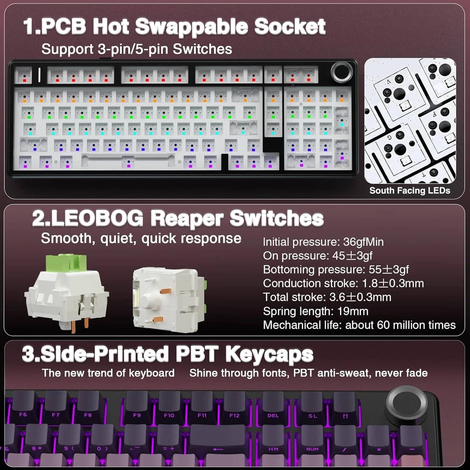 AULA F99 Pro Keyboards New