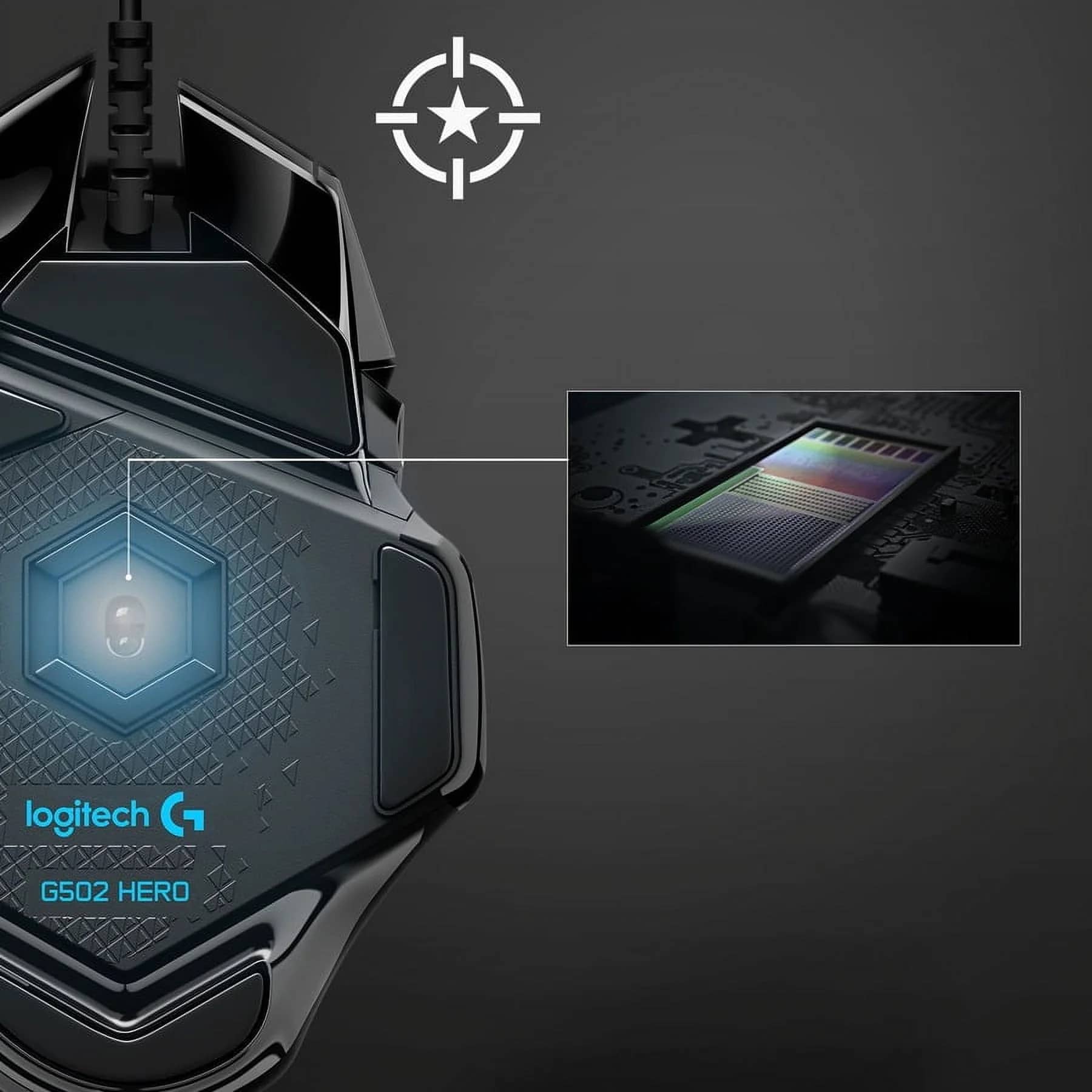 Logitech G502 Hero Mice Black New