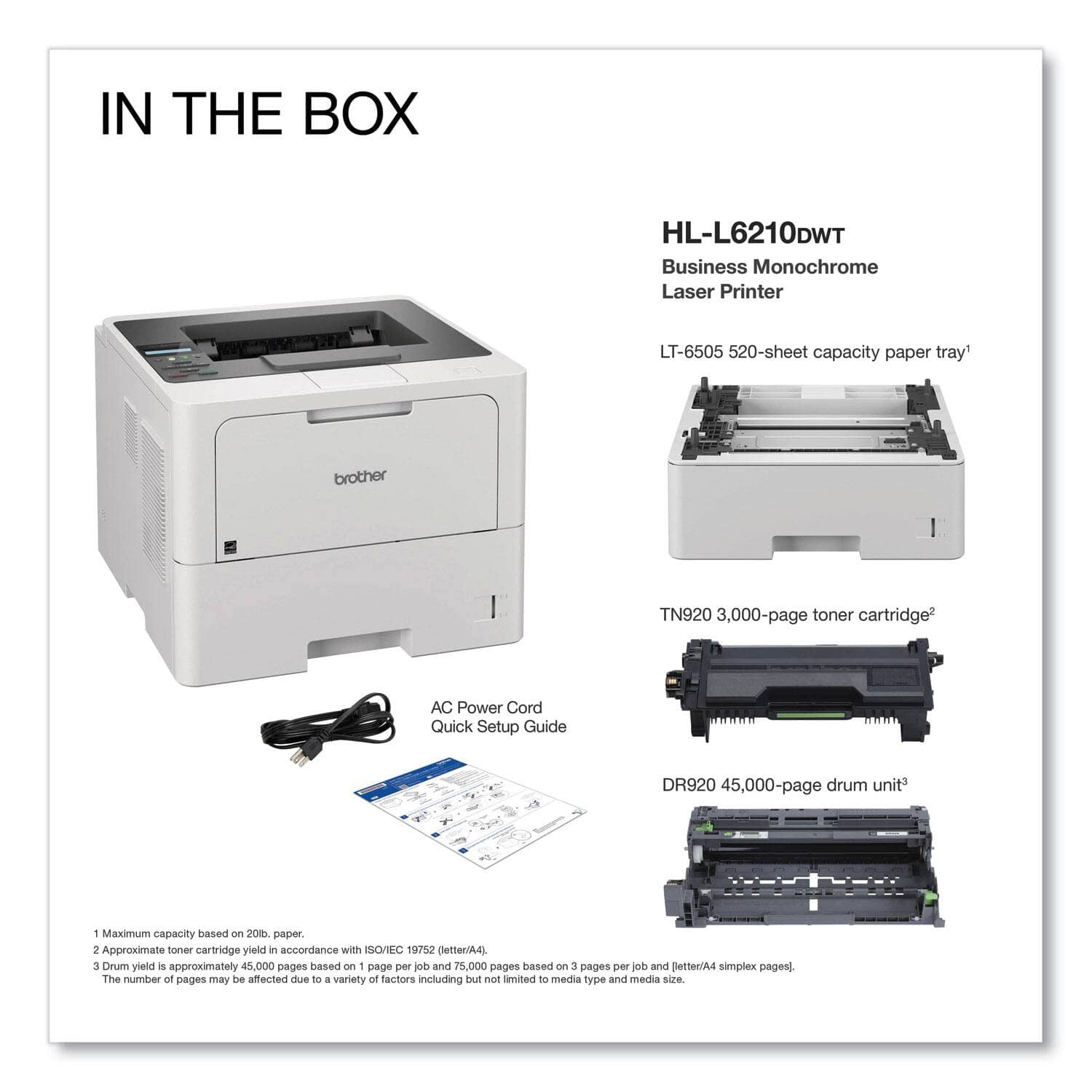 Brother HL-L6210DWT Printers New