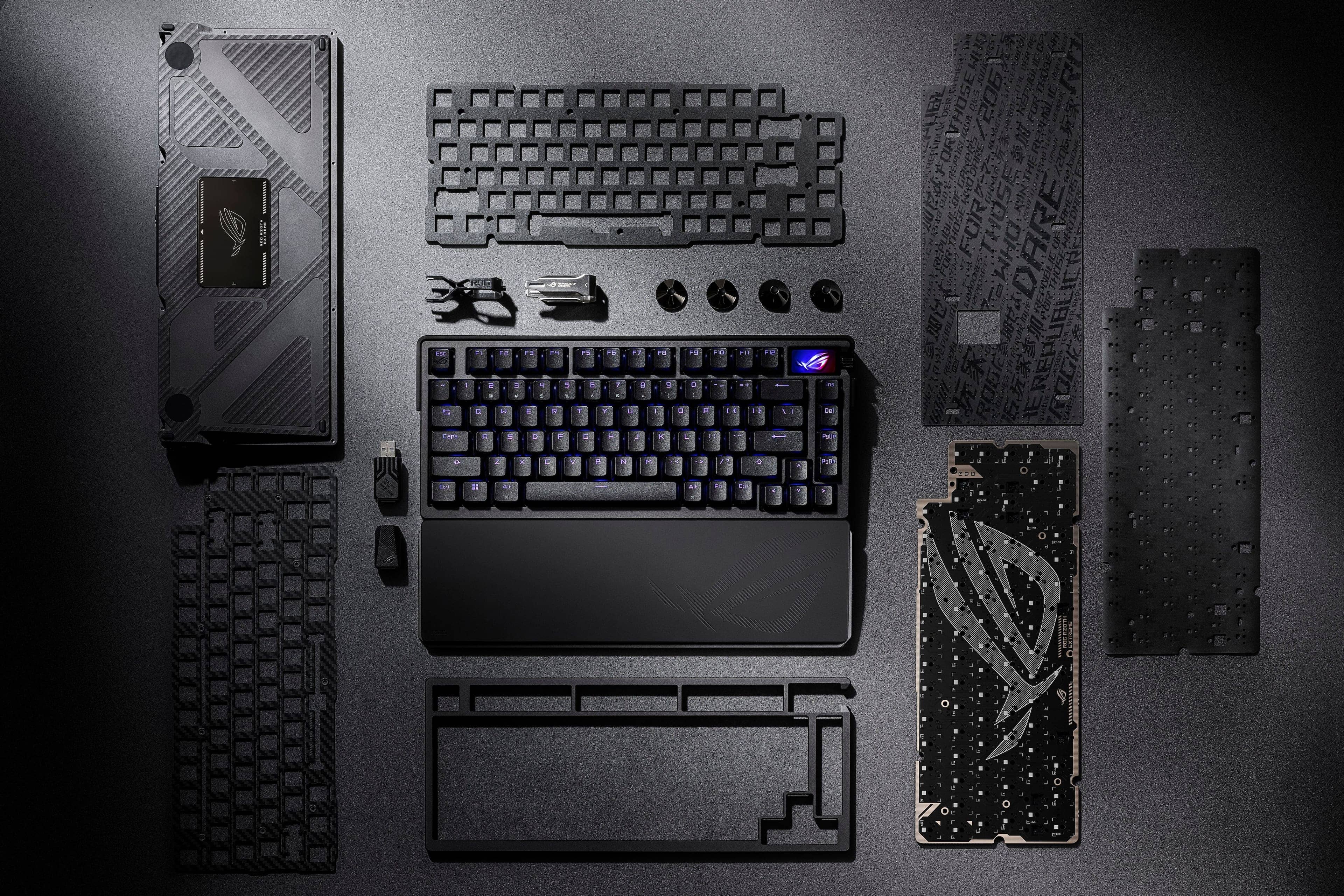 ASUS ROG Azoth Extreme Keyboards Black ROG NX Snow New